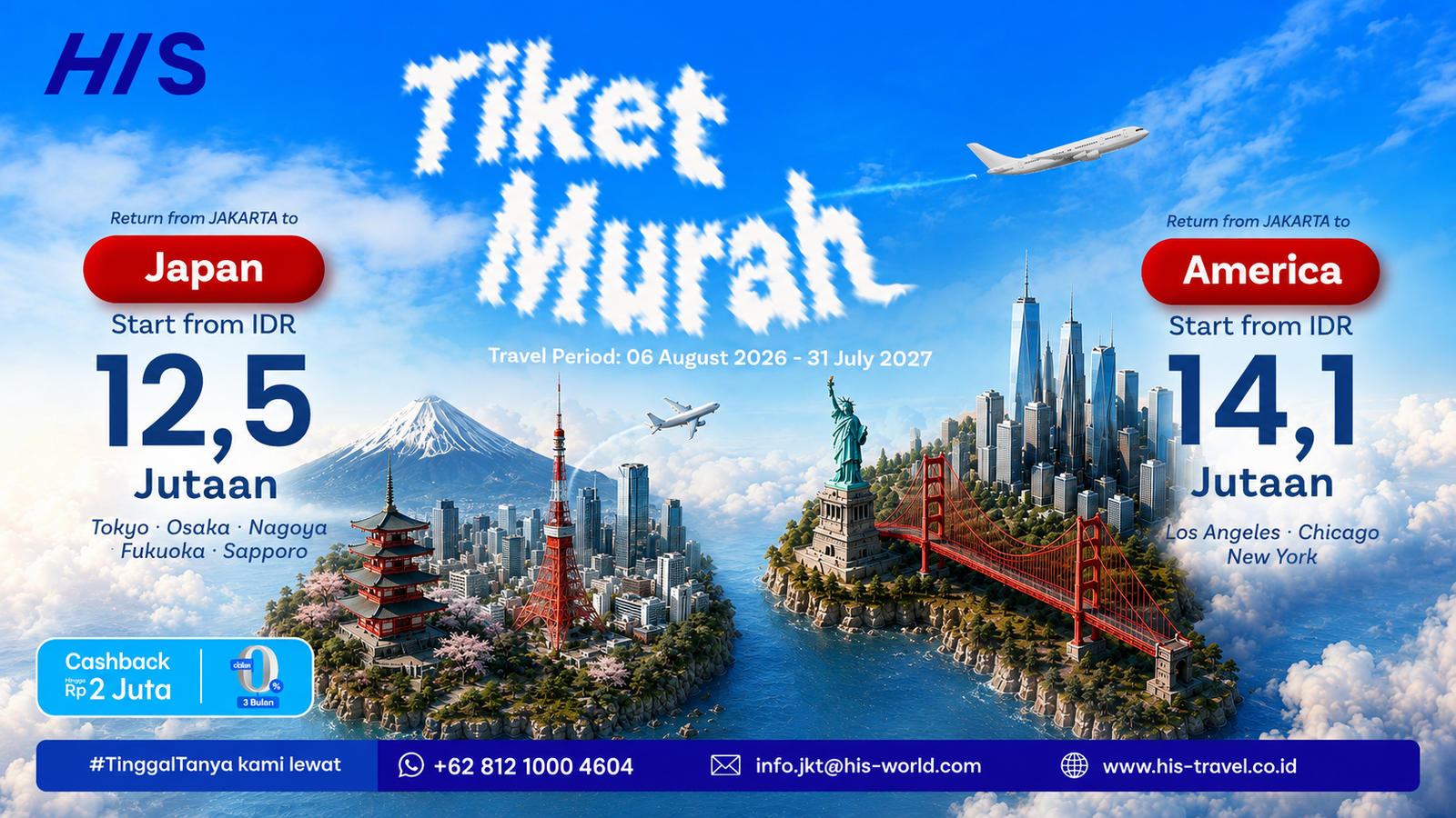 HIS Tiket Murah
